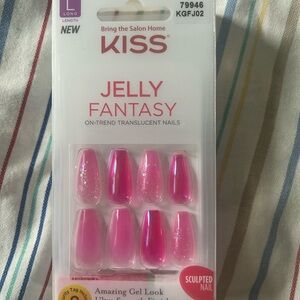 KISS Jelly Fantasy Nails in Sparkling Pink